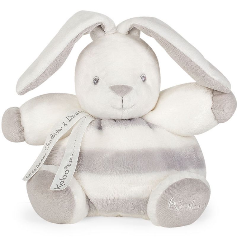  baby pastel soft toy rabbit white grey 18 cm 